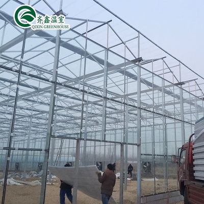 Multi-Span Landbouwgreenhouses Voorgefabriceerde regenbescherming voor de tamatieverbouwing