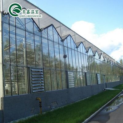 Grote glazen kas Champignon Aeroponic Tower Tuin voor Eco Restaurant Instructie
