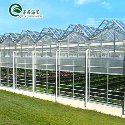 Grote glazen kas Champignon Aeroponic Tower Tuin voor Eco Restaurant Instructie