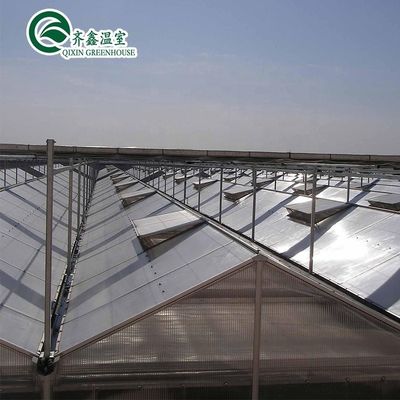 3.8m-9.8m Ridge Height Glass Solar Greenhouse voor klantvereisten